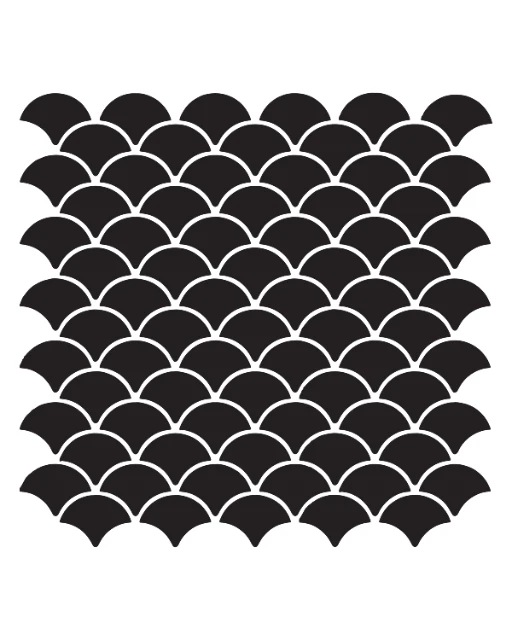 Mermaid Scales Digital Stencil design preview