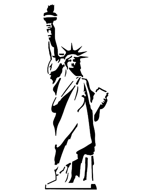 Statue Of Liberty Digital Stencil design preview