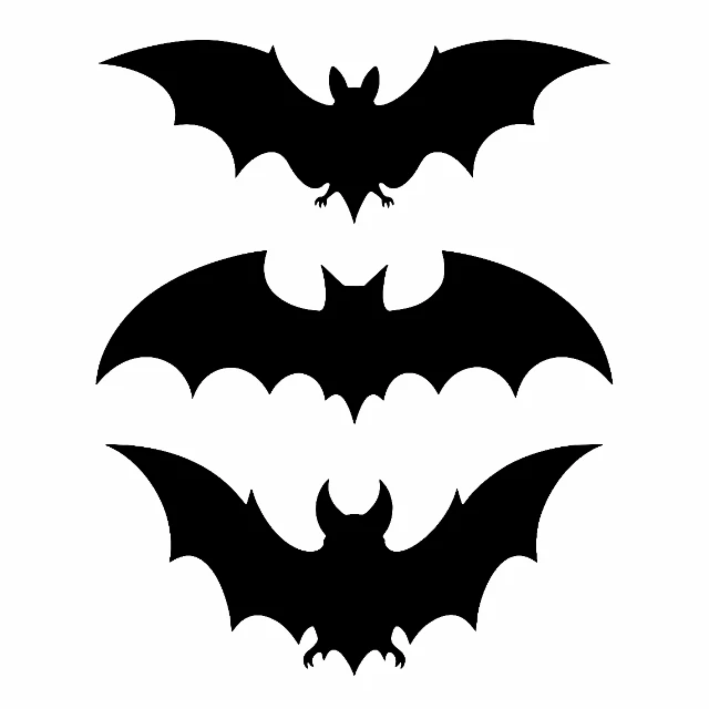 Three Bats Digital Stencil design preview