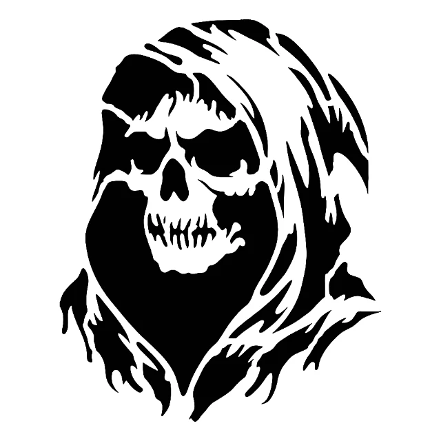 Reeper Skull Digital Stencil design preview