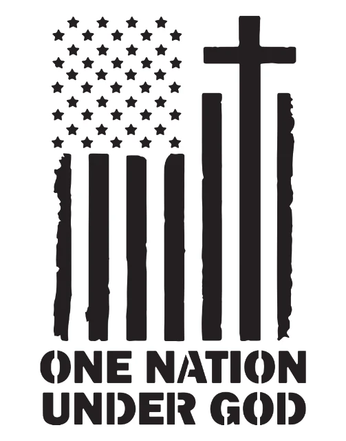 One Nation Under God Digital Stencil design preview