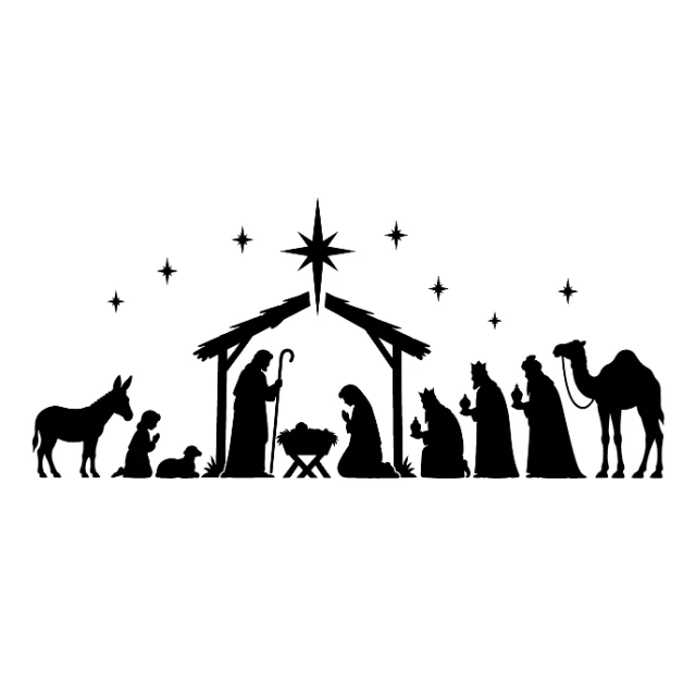 Nativity Christmas #6 Digital Stencil design preview