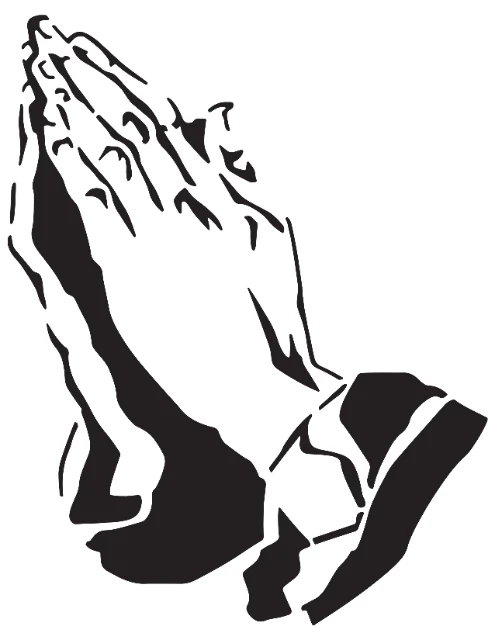 Pray Digital Stencil design preview