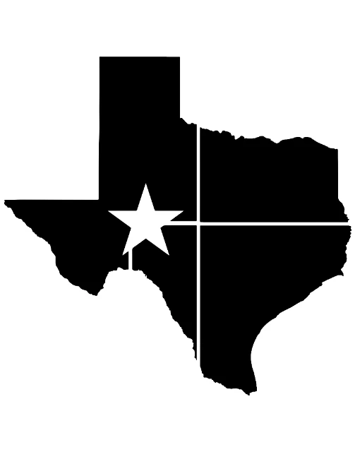 Texas Map Digital Stencil design preview