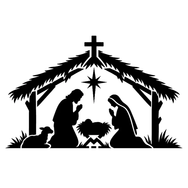 Nativity Christmas #5 Digital Stencil design preview