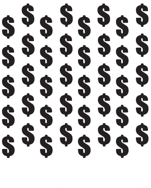 Dollar Signs Digital Stencil design preview