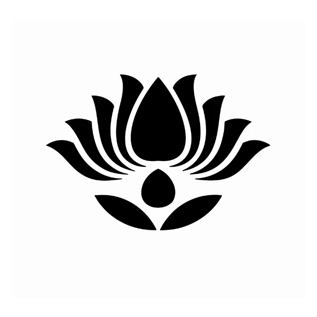 Layered Lotus Blossom Digital Stencil design preview