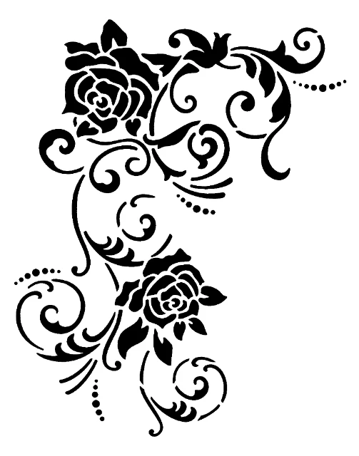 Flowers Pzh X Digital Stencil design preview