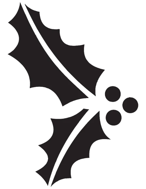 Christmas Mistletoe Digital Stencil design preview