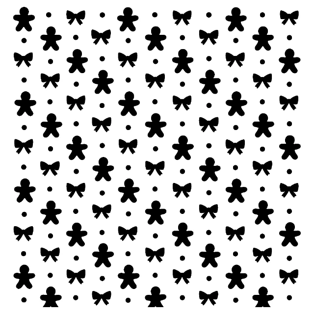 Gingerbread Pattern Digital Stencil design preview