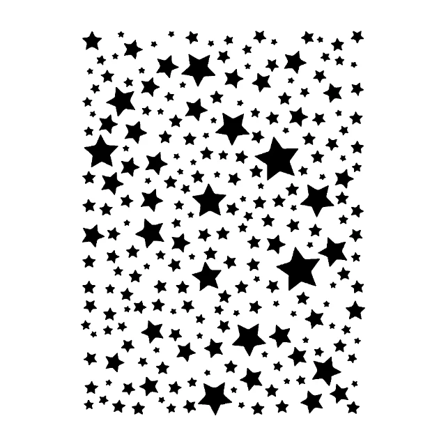 Stars Pattern 2026 Digital Stencil design preview