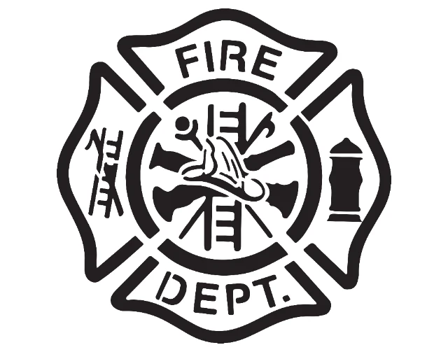 Fire Department Digital Stencil design preview