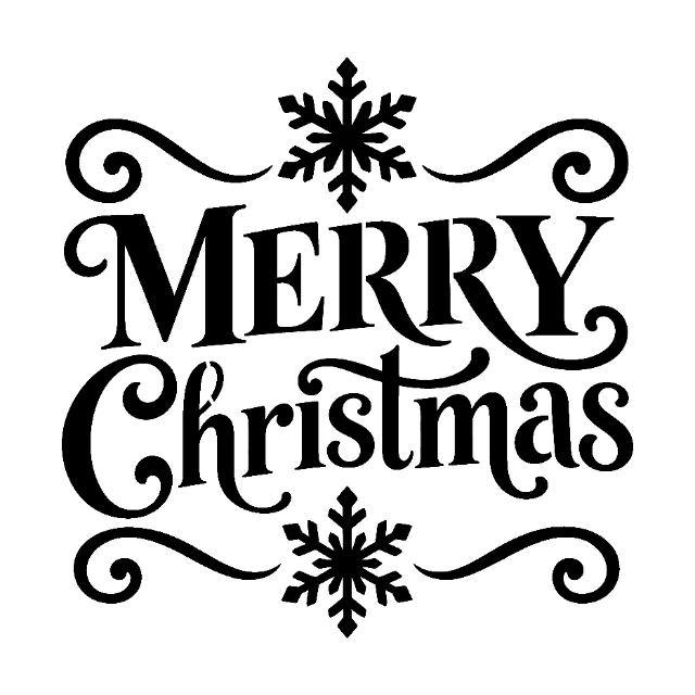Merry Christmas Og Digital Stencil design preview