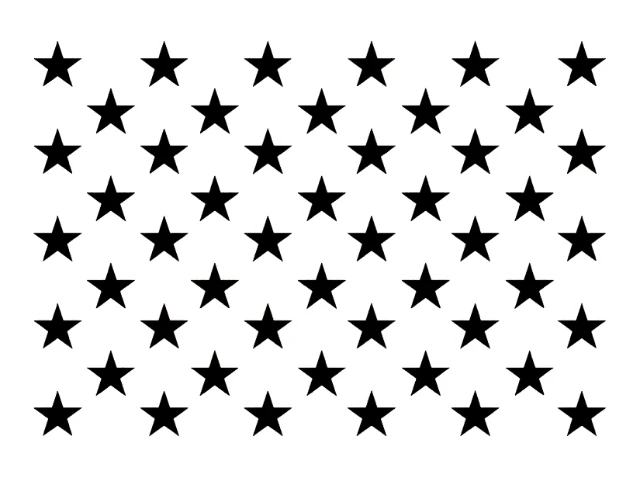 50 Stars Digital Stencil design preview