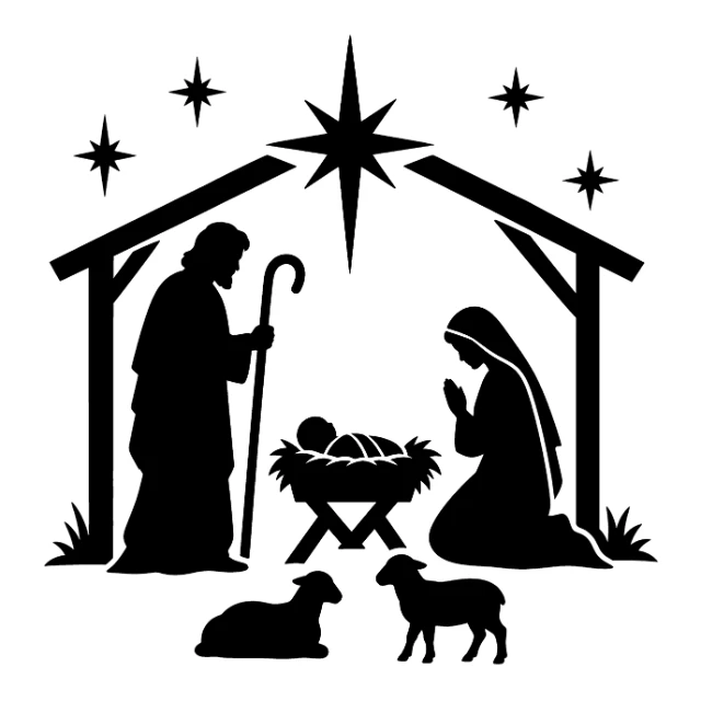 Nativity Christmas #3 Digital Stencil design preview