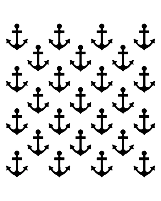 Anchors Digital Stencil design preview