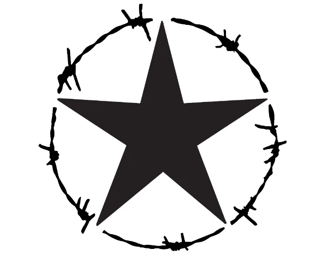 Barb Wire Digital Stencil design preview