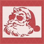 Santa Christmas Stencil