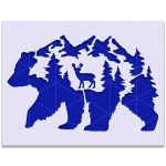 Deer & Bear Stencil