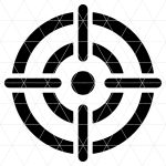 Bullseye Target Stencil