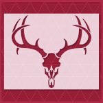 Deer Antlers Stencil