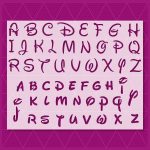 Disney Alphabet Stencil