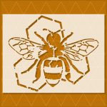 Honey Bee Stencil