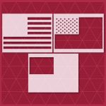 50 Stars American Flag Stencil