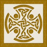 Celtic Cross Knot Stencil