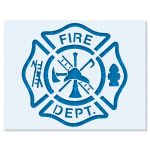 Fire Department Stencil