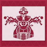 Motorcycle Biker Stencil