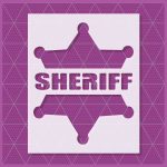 Sheriff Badge Stencil