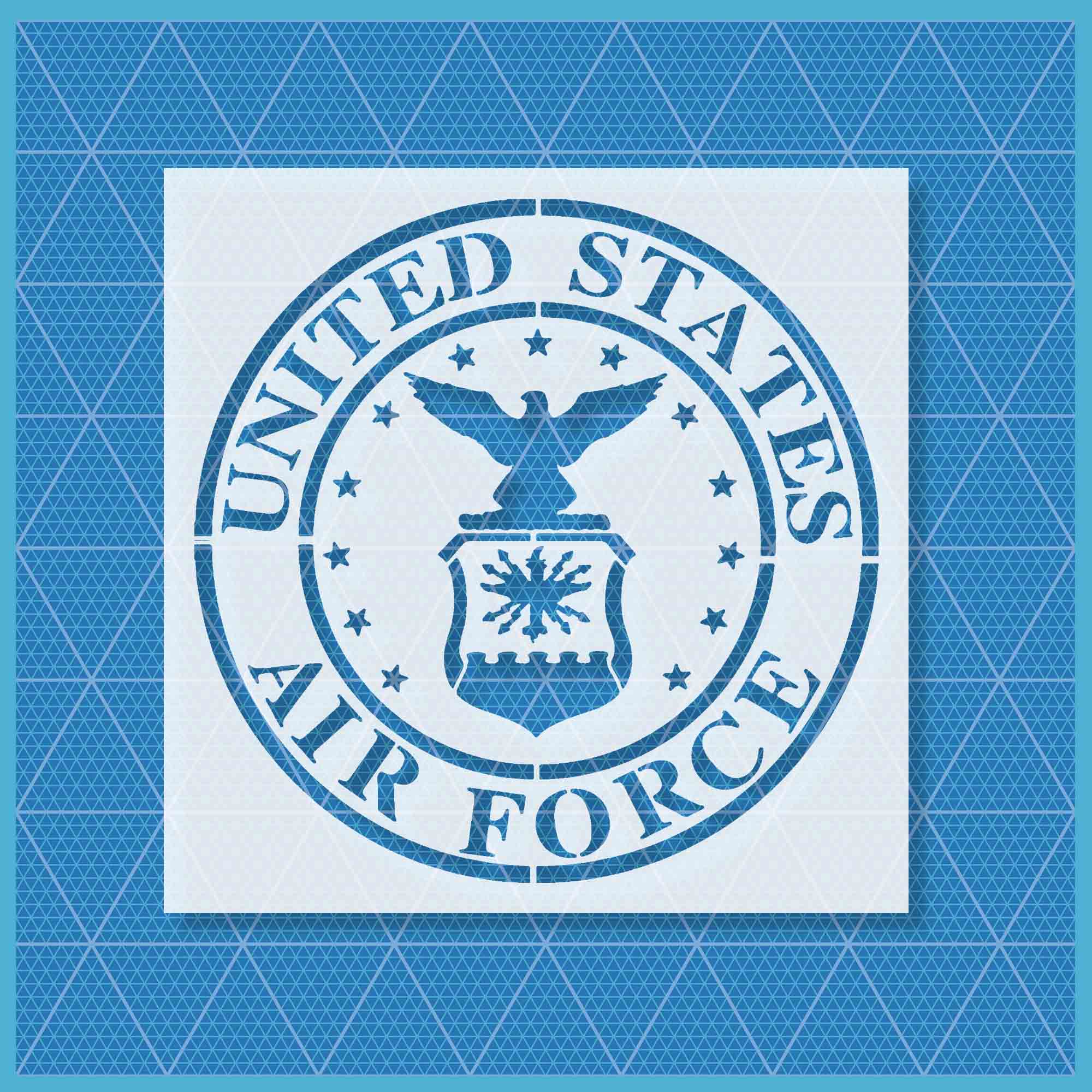 us-air-force-logo-stencil US Air Force Stencil - Image 1