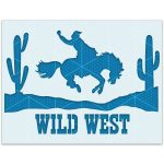 Wild West Cowboy On Horse