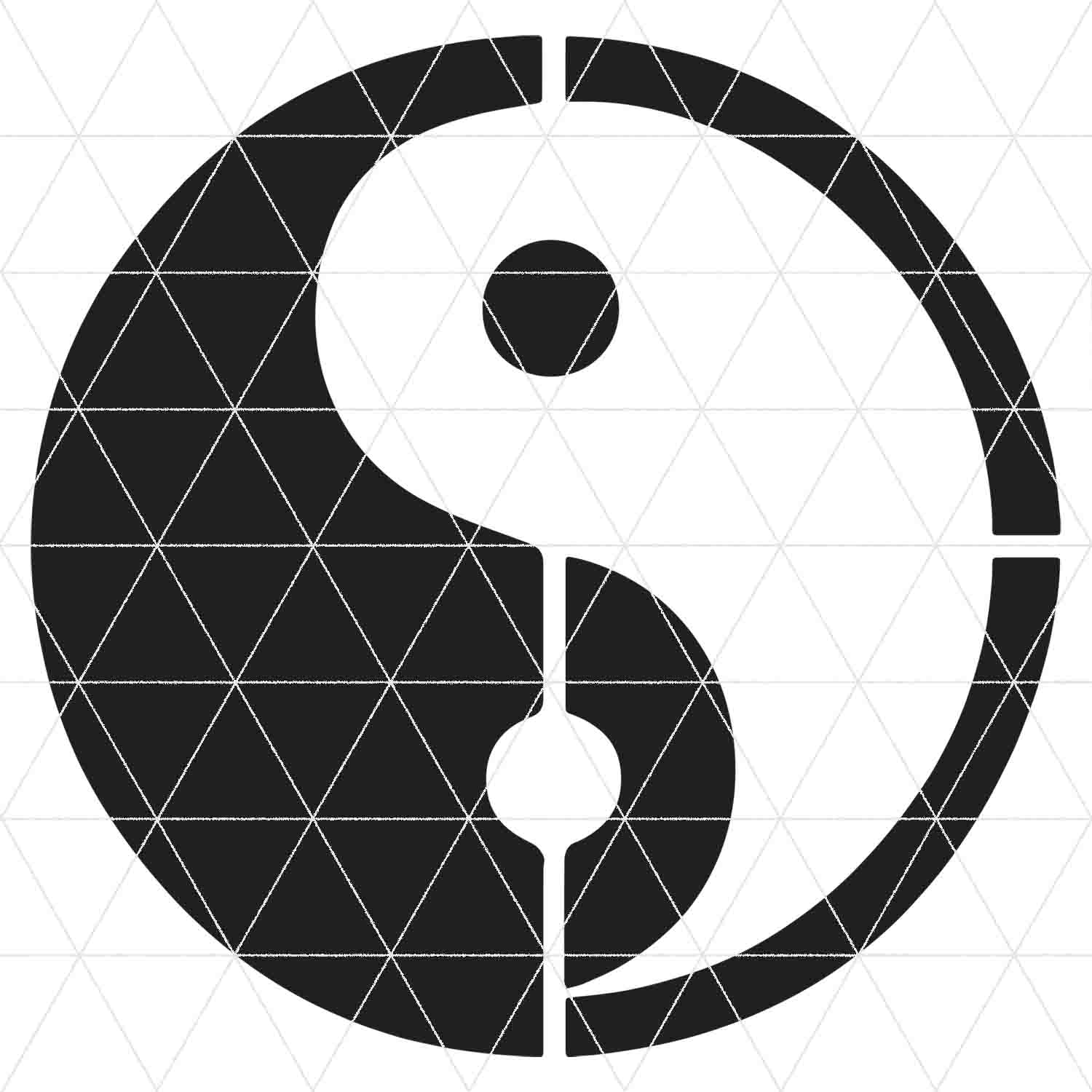 ying-yang-stencil Ying Yang Stencil - Image 1